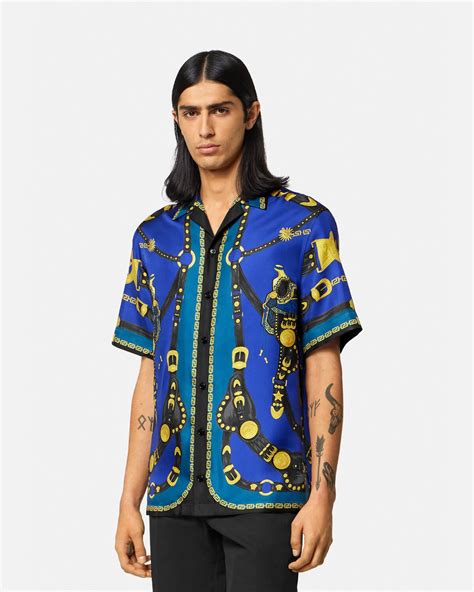 medusa versace dress|versace medusa embellished shirts.